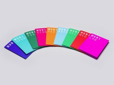 MU folder, multi-coloured