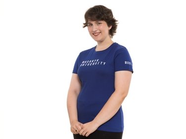 Women's  T-shirt,blue MU