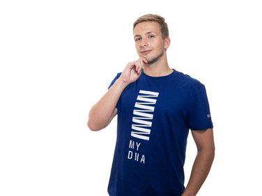 Men´s T-shirt blue "MY DNA"