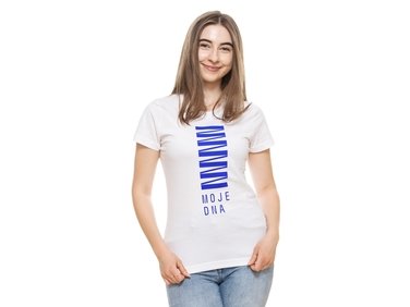 Women’s T-shirt white "MY DNA"
