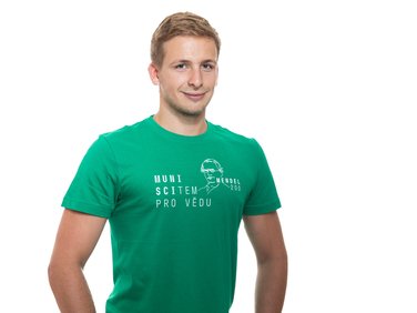 Men´s T-shirt green "SCITEM PRO VĚDU"