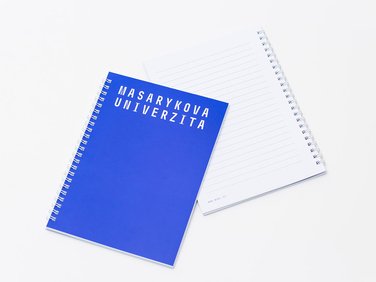 Notebook Masarykova univerzita, A5 with lines