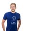 Men´s T-shirt blue "I AM GENIUS"