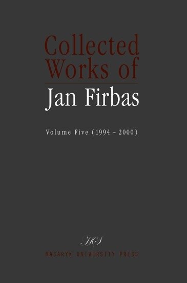 Collected Works of Jan Firbas V