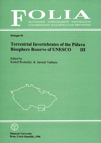 Terrestrial Invertebrates of the Pálava Biosphere Reserve of UNESCO III