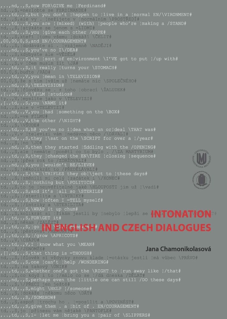 Intonation in English and Czech Dialogues - defekt