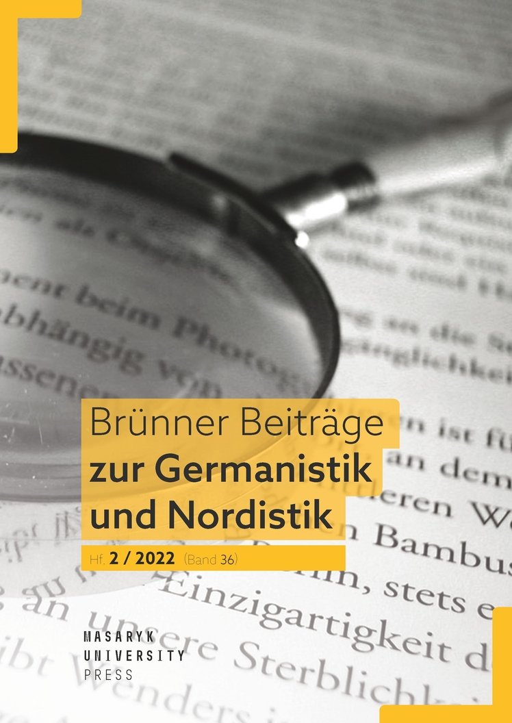 Brünner Beiträge zur Germanistik und Nordistik