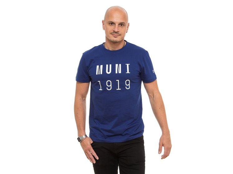Tričko pánské MUNI 1919 modré