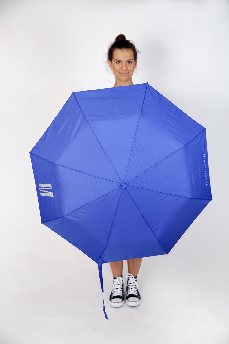 Deštník skládací modrý