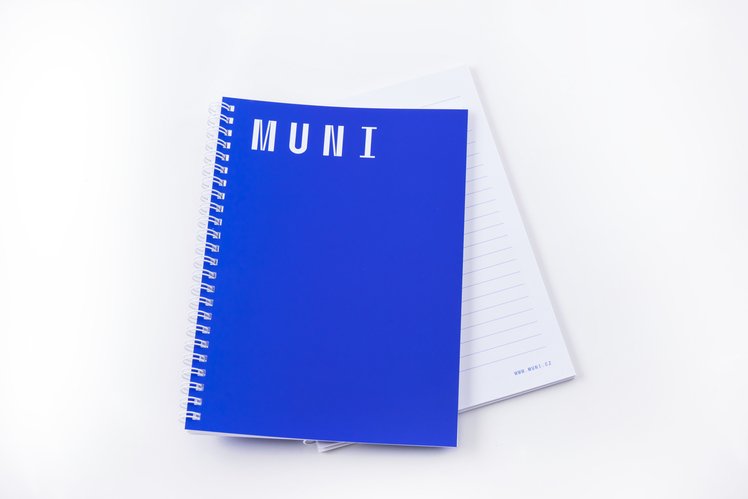 Blue notebook MUNI 100, A5