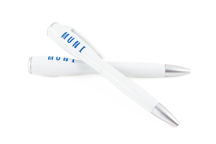Ballpoint pen with flashlight "MUNI"