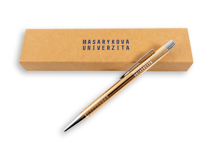 Gel Pen "Masaryk University" gold