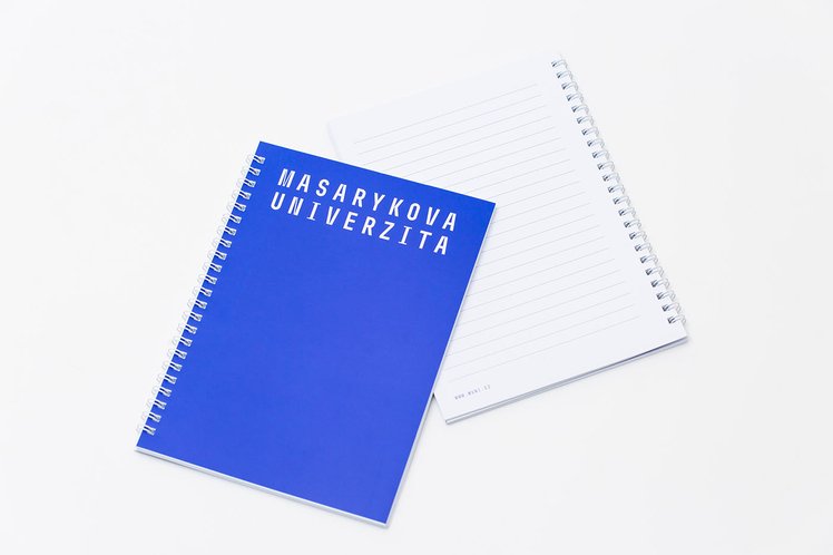 Notebook Masarykova univerzita, A5 with lines