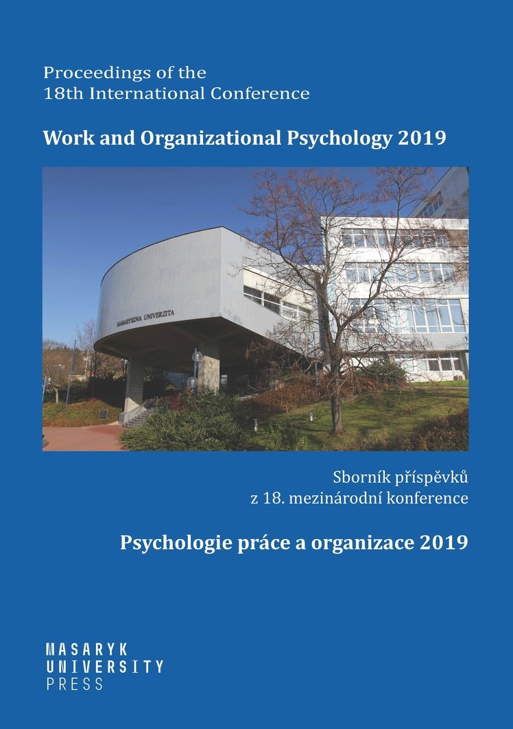 Psychologie práce a organizace 2019