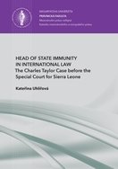 Head of State Immunity in International Law