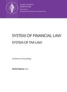 System of Financial Law – System of Tax Law